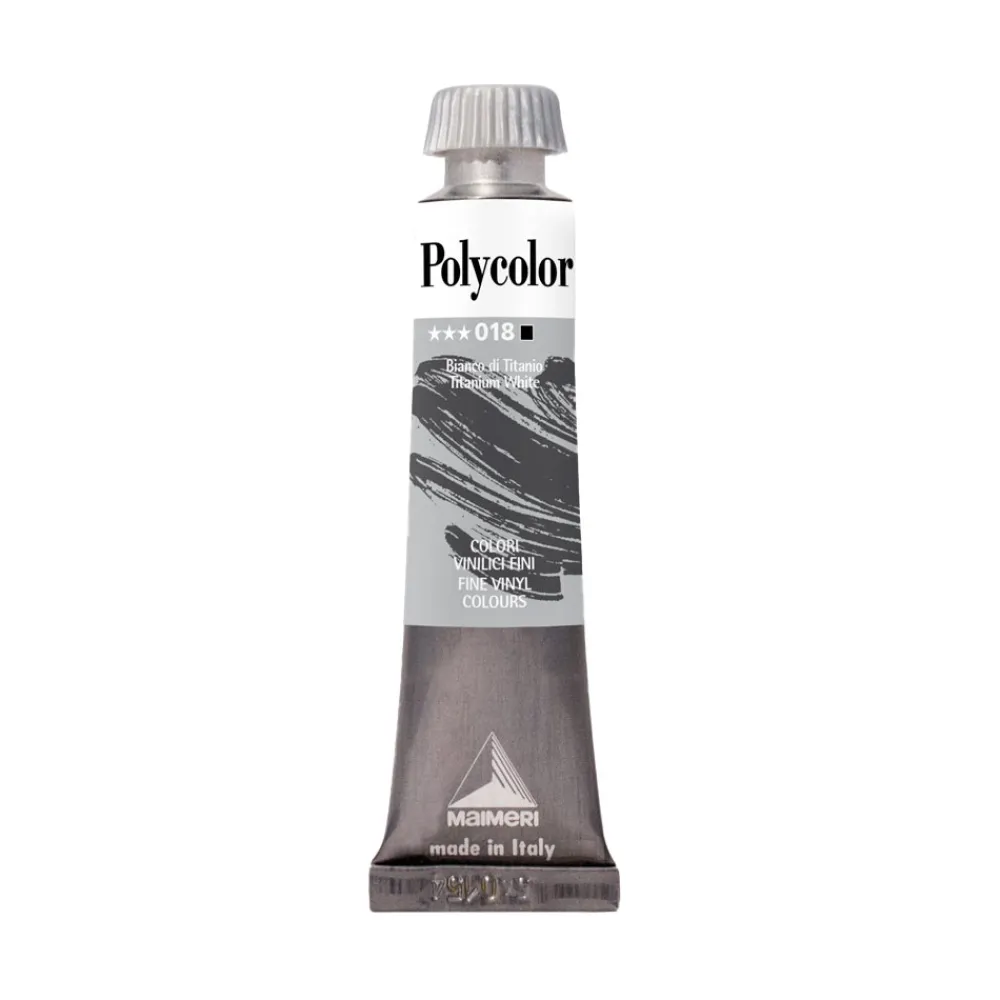 Maimeri Farba akrylowa Polycolor - - 018, Titanium White, 20 ml