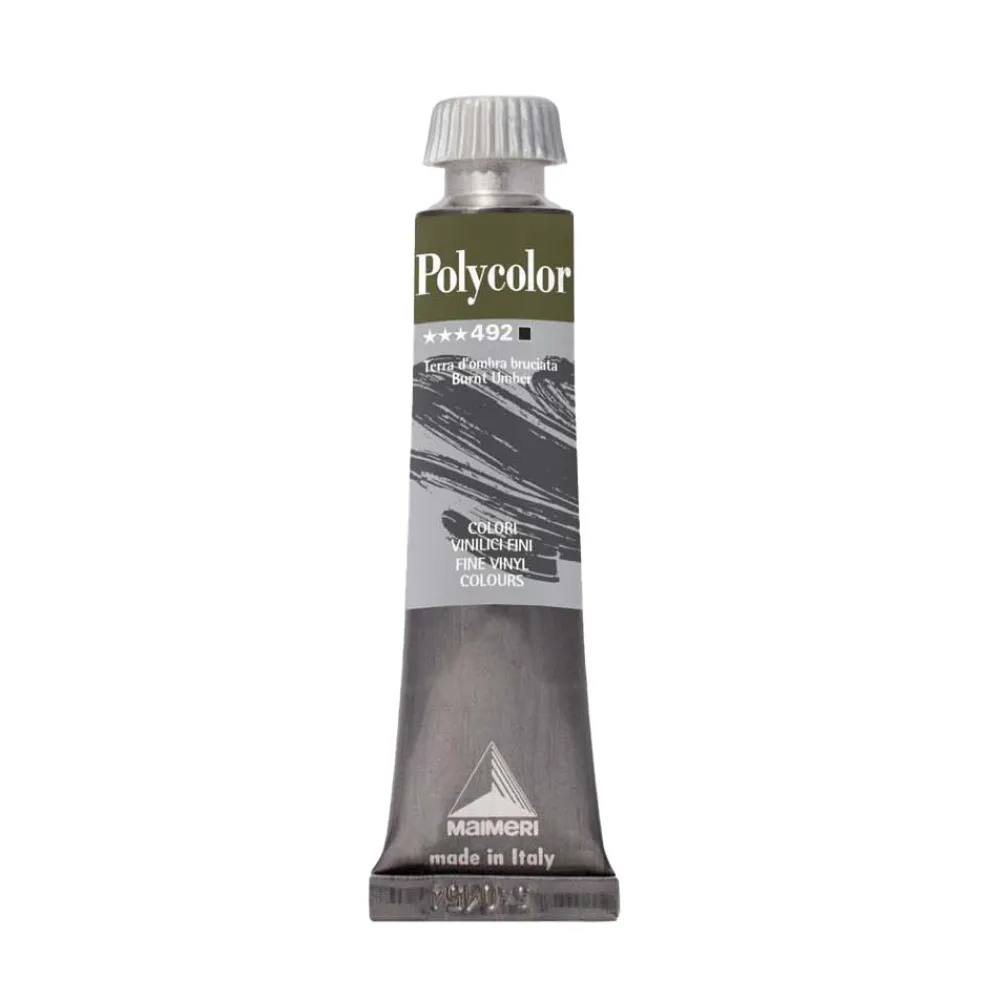 Maimeri Farba akrylowa Polycolor - - 492, Burnt Umber, 20 ml