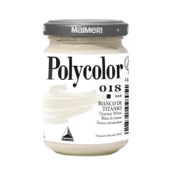 Maimeri Farba akrylowa Polycolor - - 018, Titanium White, 140 ml