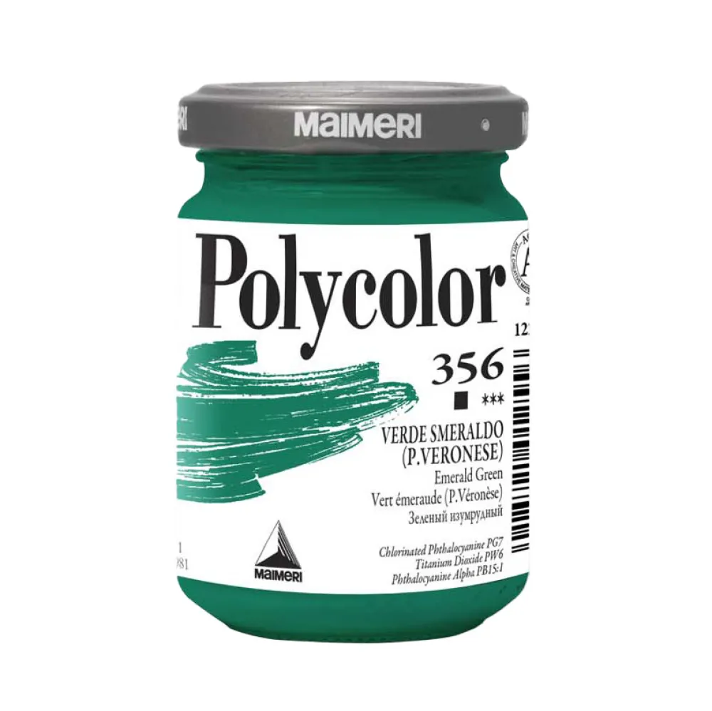 Maimeri Farba akrylowa Polycolor - - 356, Emerald Green, 140 ml