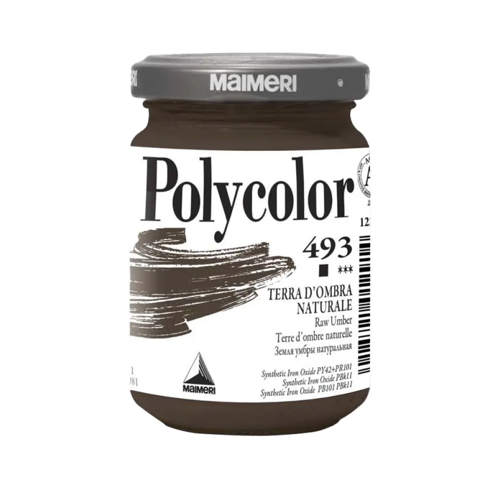 Maimeri Farba akrylowa Polycolor - - 493, Raw Umber, 140 ml