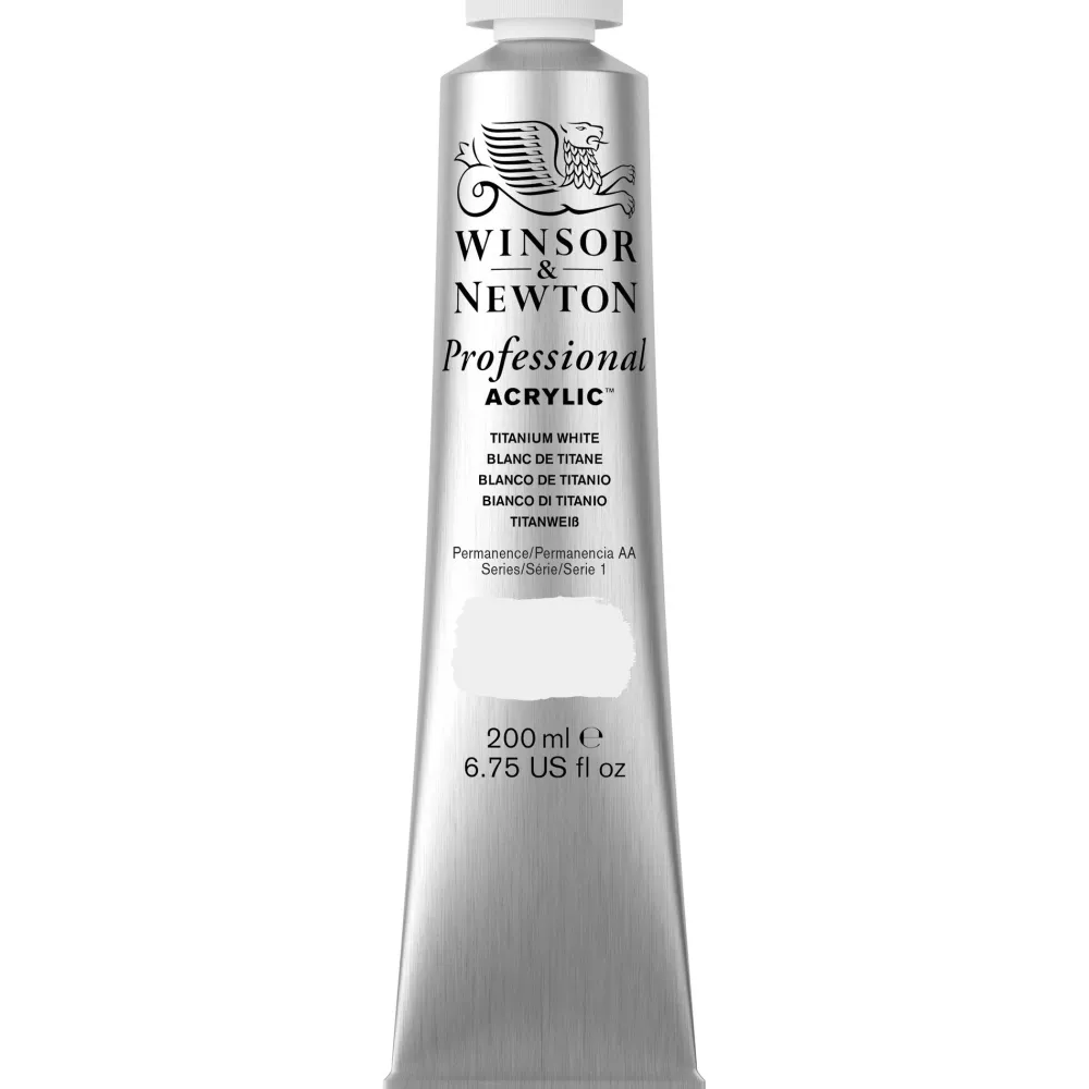 Winsor & Newton Farba akrylowa Professional Acrylic - - Titanium White, 200 ml