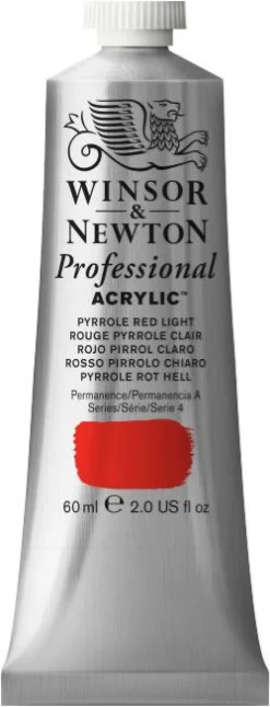Winsor & Newton Farba akrylowa Professional Acrylic - - Pyrrole Red Light, 60 ml > Farby Akrylowe