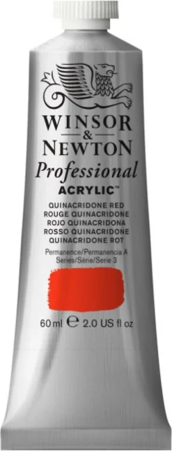 Winsor & Newton Farba akrylowa Professional Acrylic - - Quinacridone Red, 60 ml