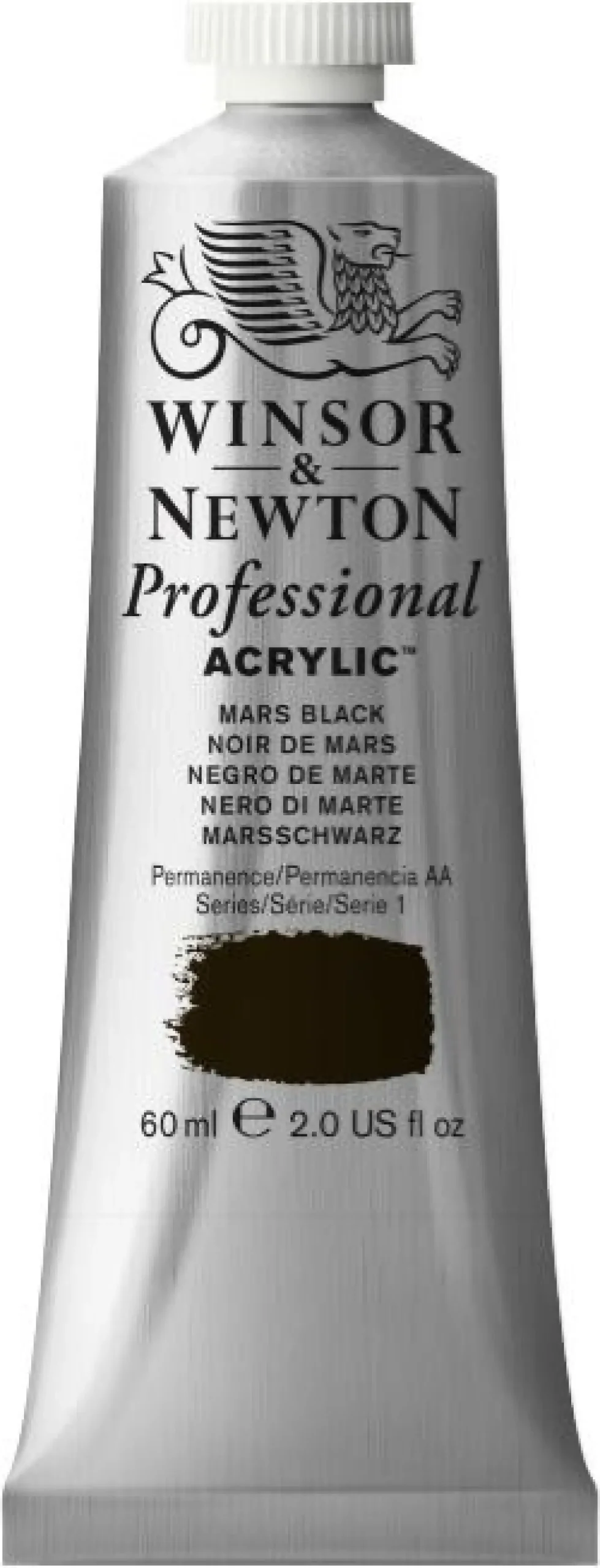 Winsor & Newton Farba akrylowa Professional Acrylic - - Mars Black, 60 ml