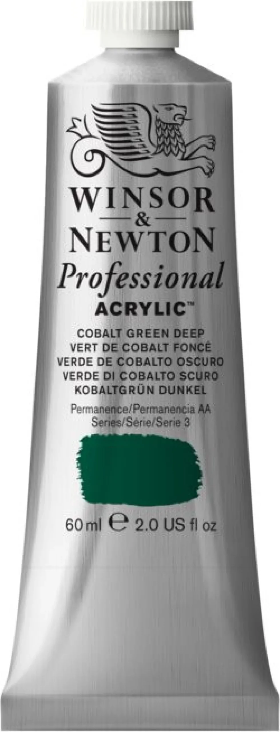 Winsor & Newton Farba akrylowa Professional Acrylic - - Cobalt Green Deep, 60 ml