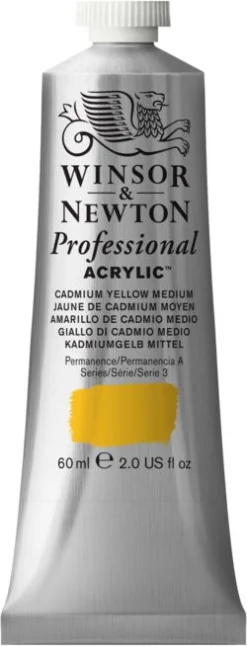 Winsor & Newton Farba akrylowa Professional Acrylic - - Cadmium Yellow Medium, 60 ml
