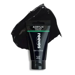 Reeves Farba akrylowa - - Black, 75 ml > Farby Akrylowe