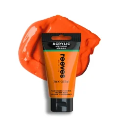 Reeves Farba akrylowa - - Fluorescent Orange, 75 ml