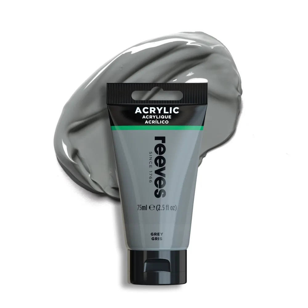 Reeves Farba akrylowa - - Medium Grey, 75 ml