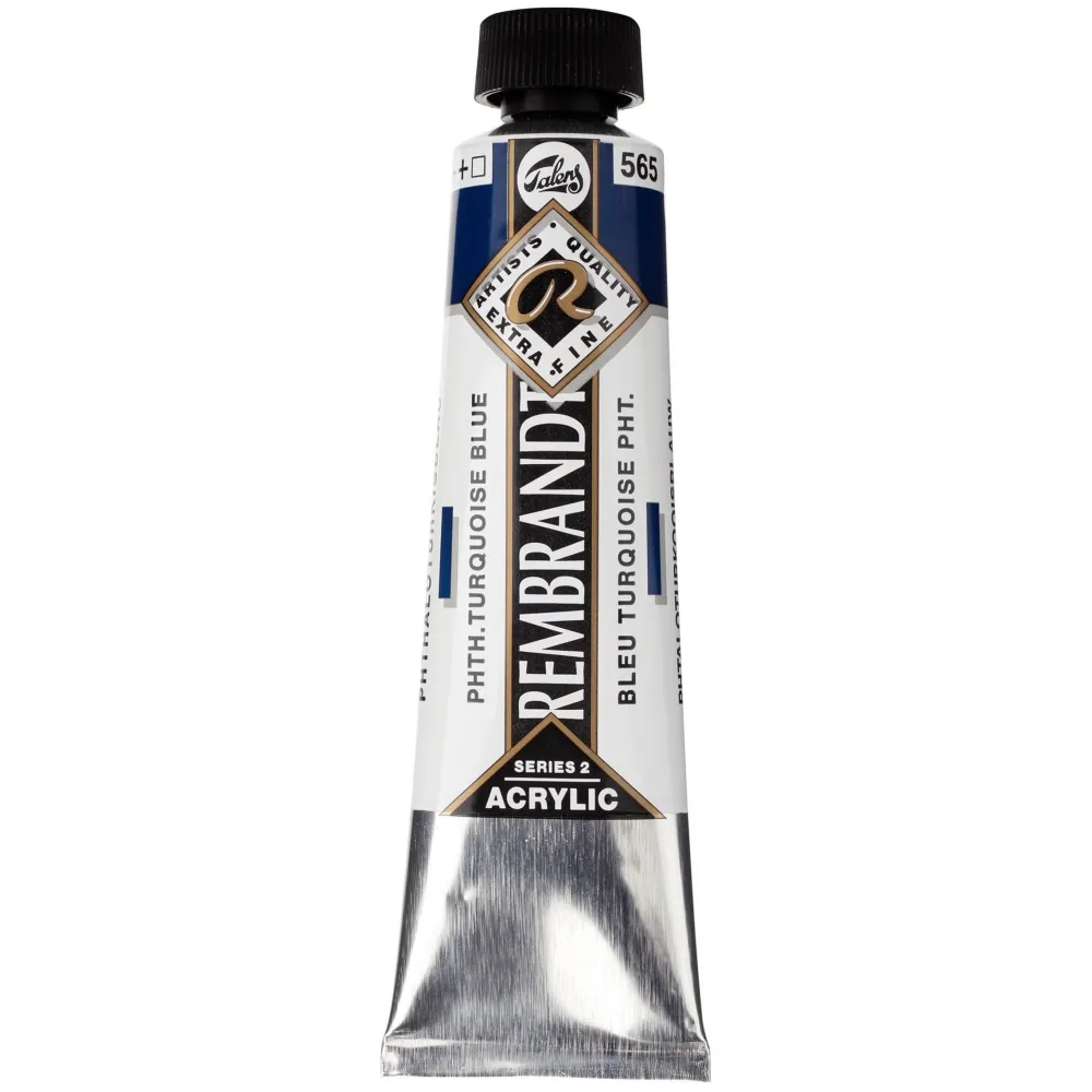 Rembrandt Farba akrylowa - - Phthalo Turquoise Blue, 40 ml > Farby Akrylowe