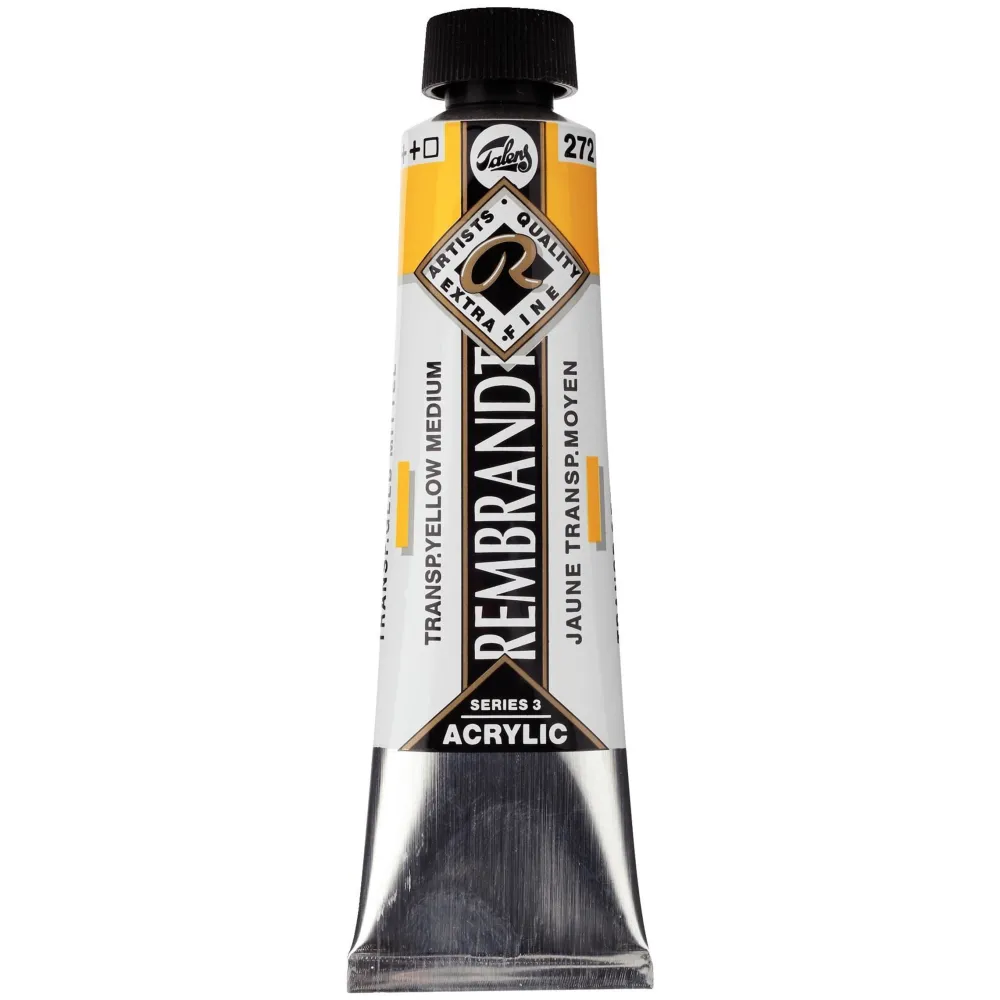 Rembrandt Farba akrylowa - - Transparent Yellow Medium, 40 ml
