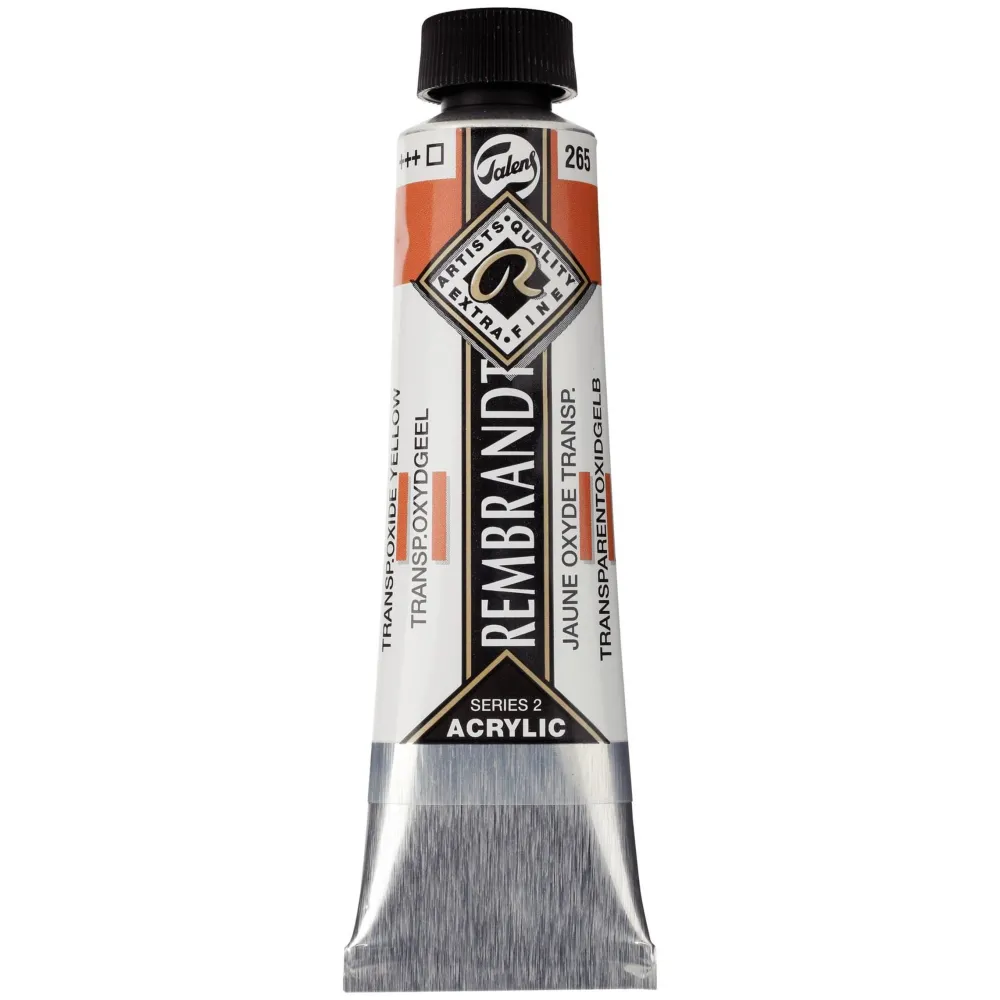 Rembrandt Farba akrylowa - - Transparent Oxide Yellow, 40 ml > Farby Akrylowe