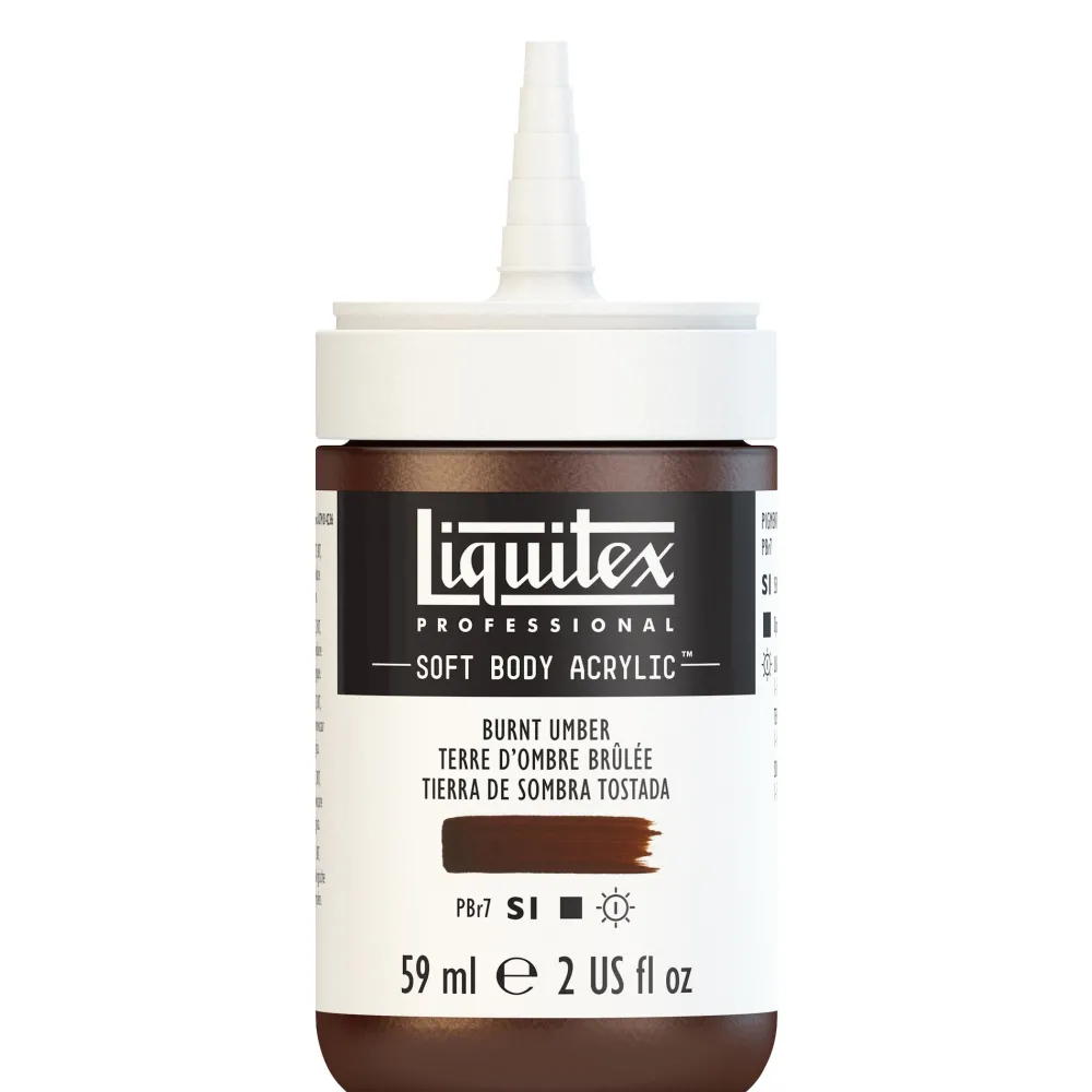 Liquitex Farba akrylowa Soft Body - - Burnt Umber, 59 ml > Farby Akrylowe