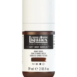 Liquitex Farba akrylowa Soft Body - - Burnt Umber, 59 ml > Farby Akrylowe
