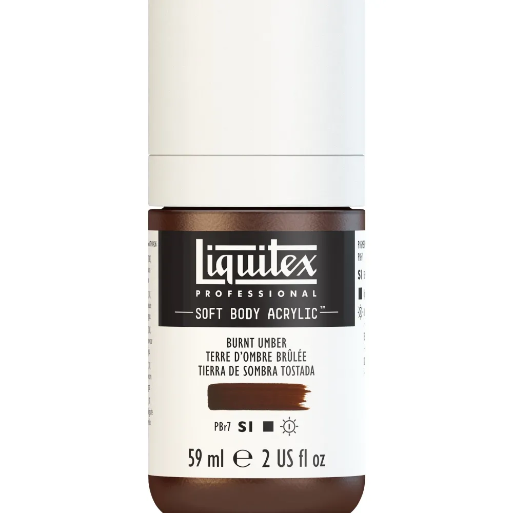 Liquitex Farba akrylowa Soft Body - - Burnt Umber, 59 ml > Farby Akrylowe