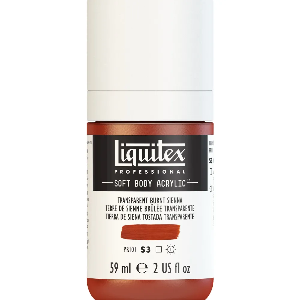 Liquitex Farba akrylowa Soft Body - - Transparent Burnt Sienna, 59 ml