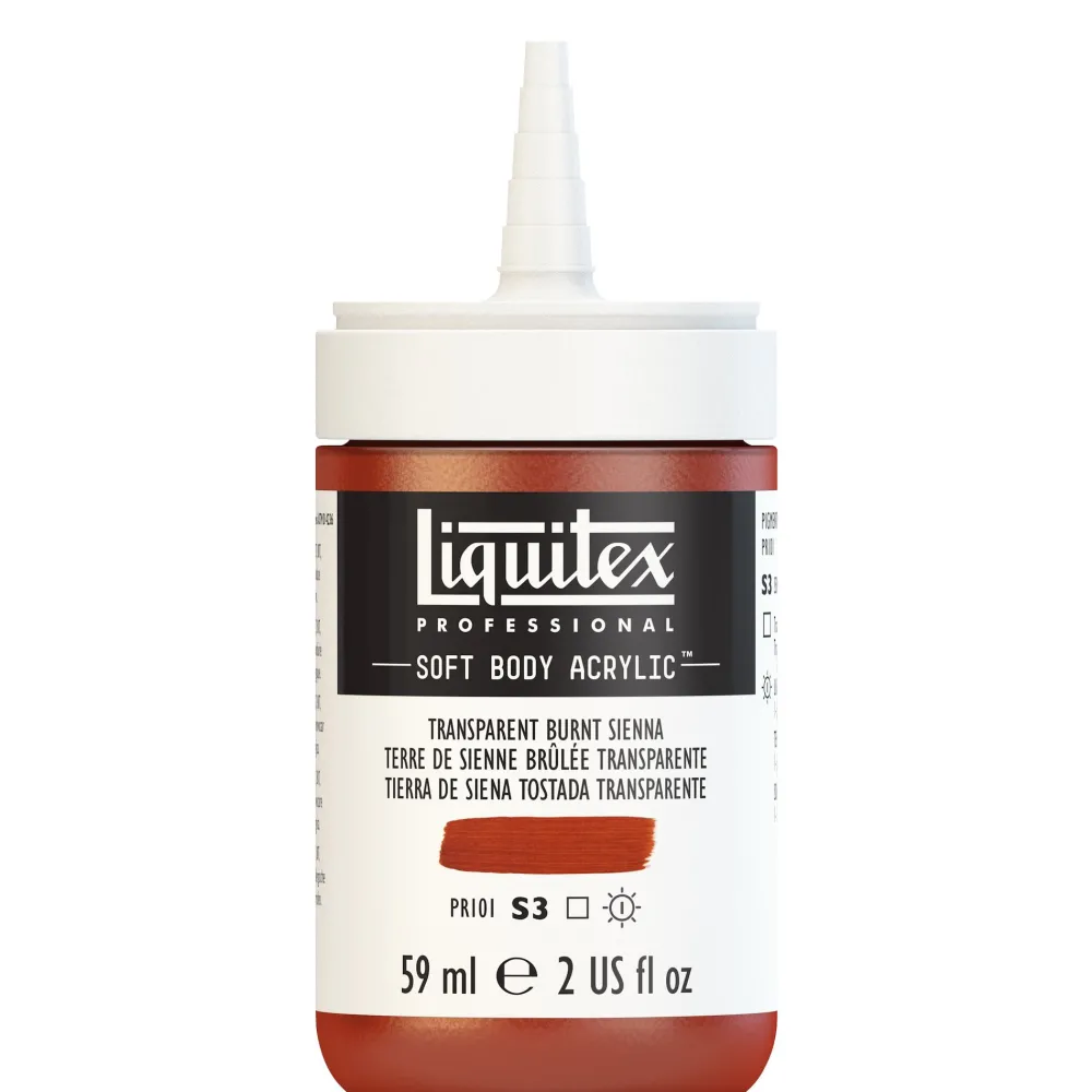 Liquitex Farba akrylowa Soft Body - - Transparent Burnt Sienna, 59 ml