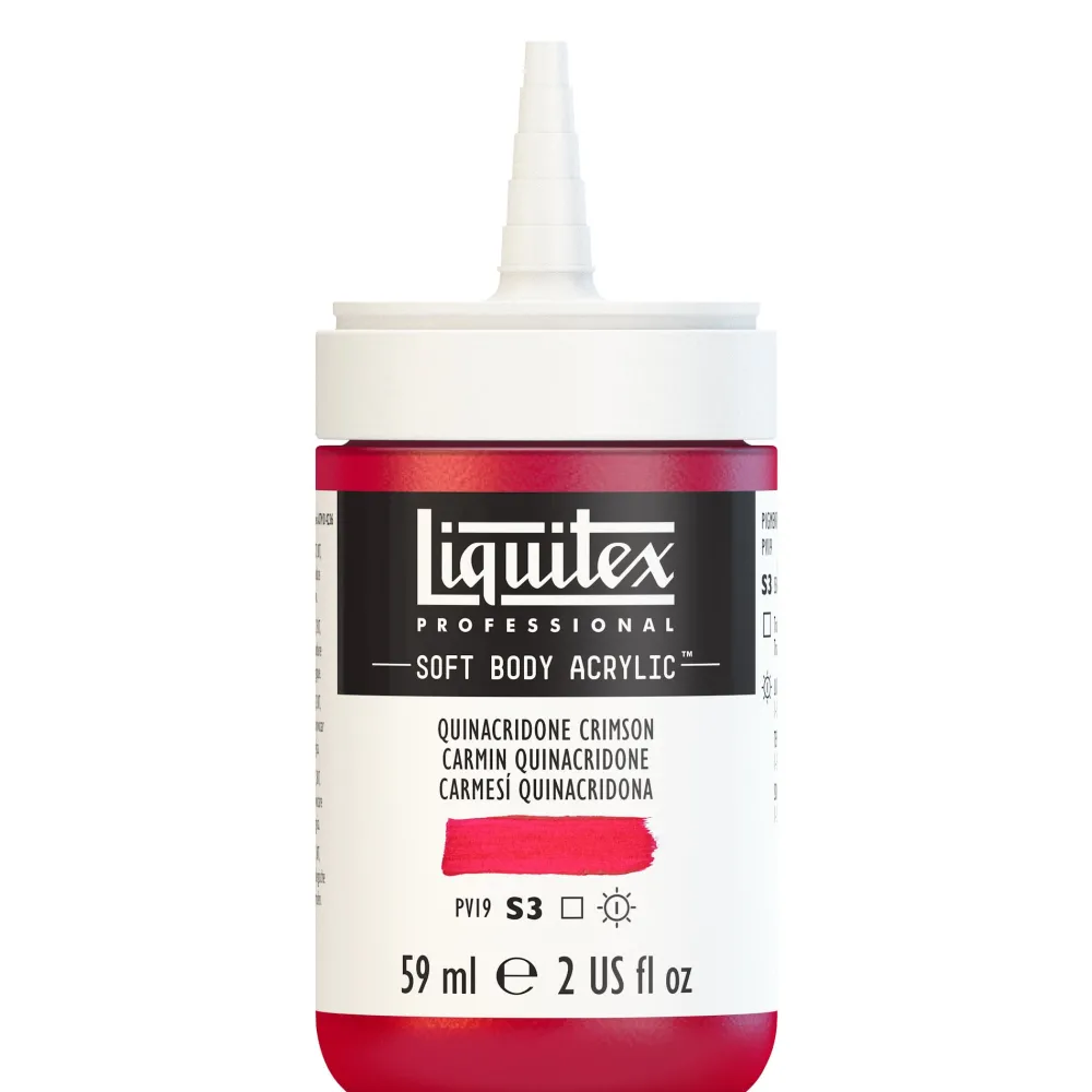 Liquitex Farba akrylowa Soft Body - - Quinacridone Crimson, 59 ml