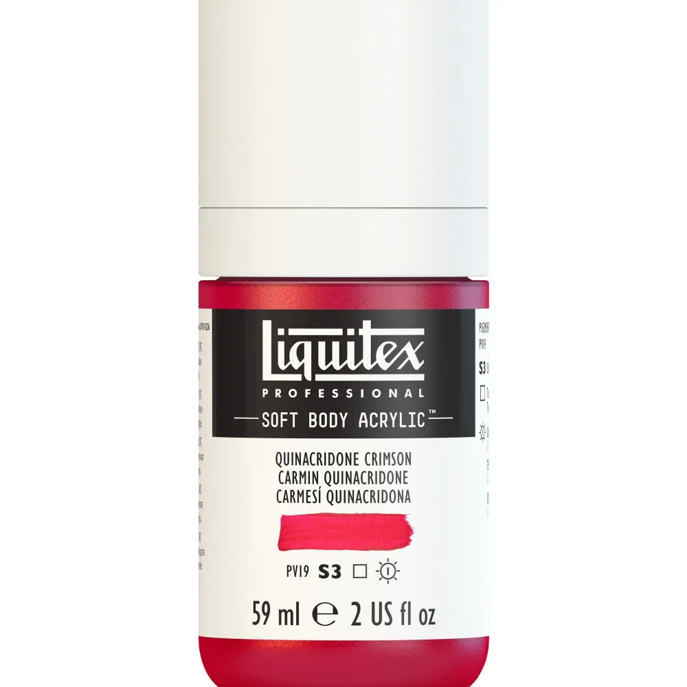 Liquitex Farba akrylowa Soft Body - - Quinacridone Crimson, 59 ml