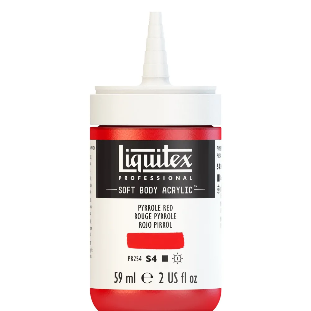 Liquitex Farba akrylowa Soft Body - - Pyrrole Orange, 59 ml > Farby Akrylowe