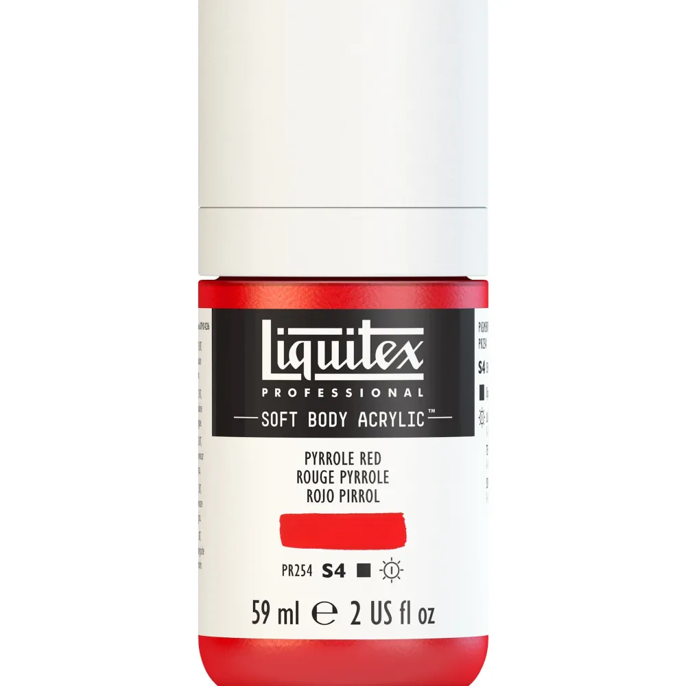 Liquitex Farba akrylowa Soft Body - - Pyrrole Orange, 59 ml > Farby Akrylowe
