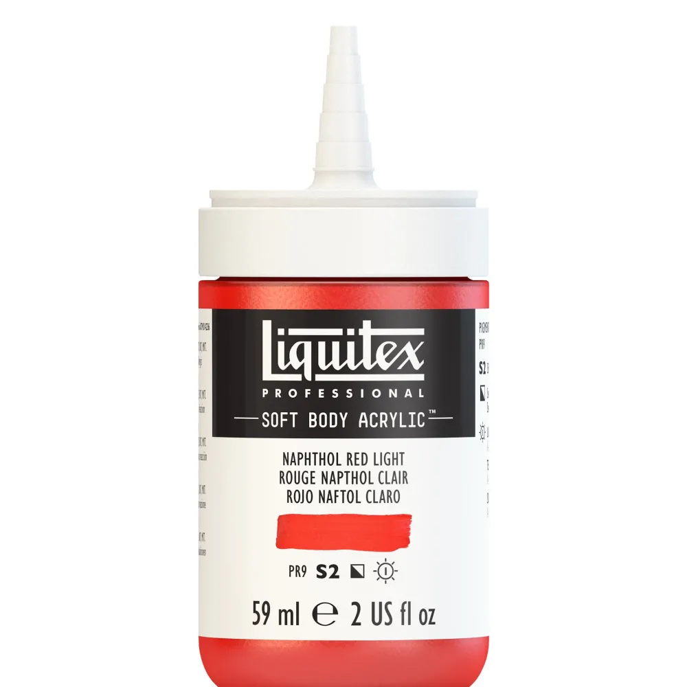 Liquitex Farba akrylowa Soft Body - - Naphthol Red Light, 59 ml