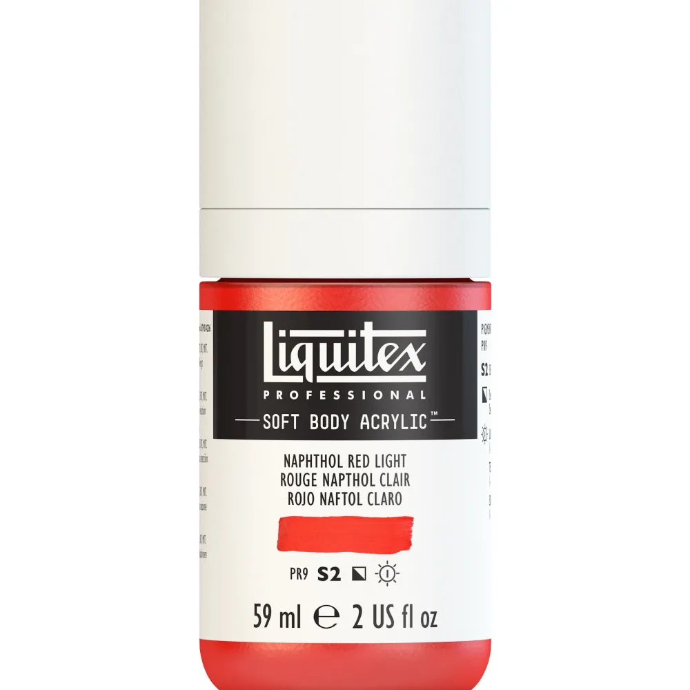 Liquitex Farba akrylowa Soft Body - - Naphthol Red Light, 59 ml