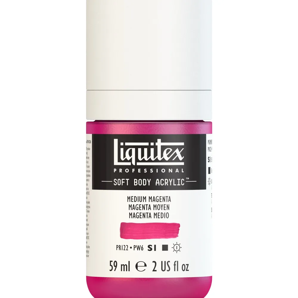 Liquitex Farba akrylowa Soft Body - - Medium Magenta, 59 ml