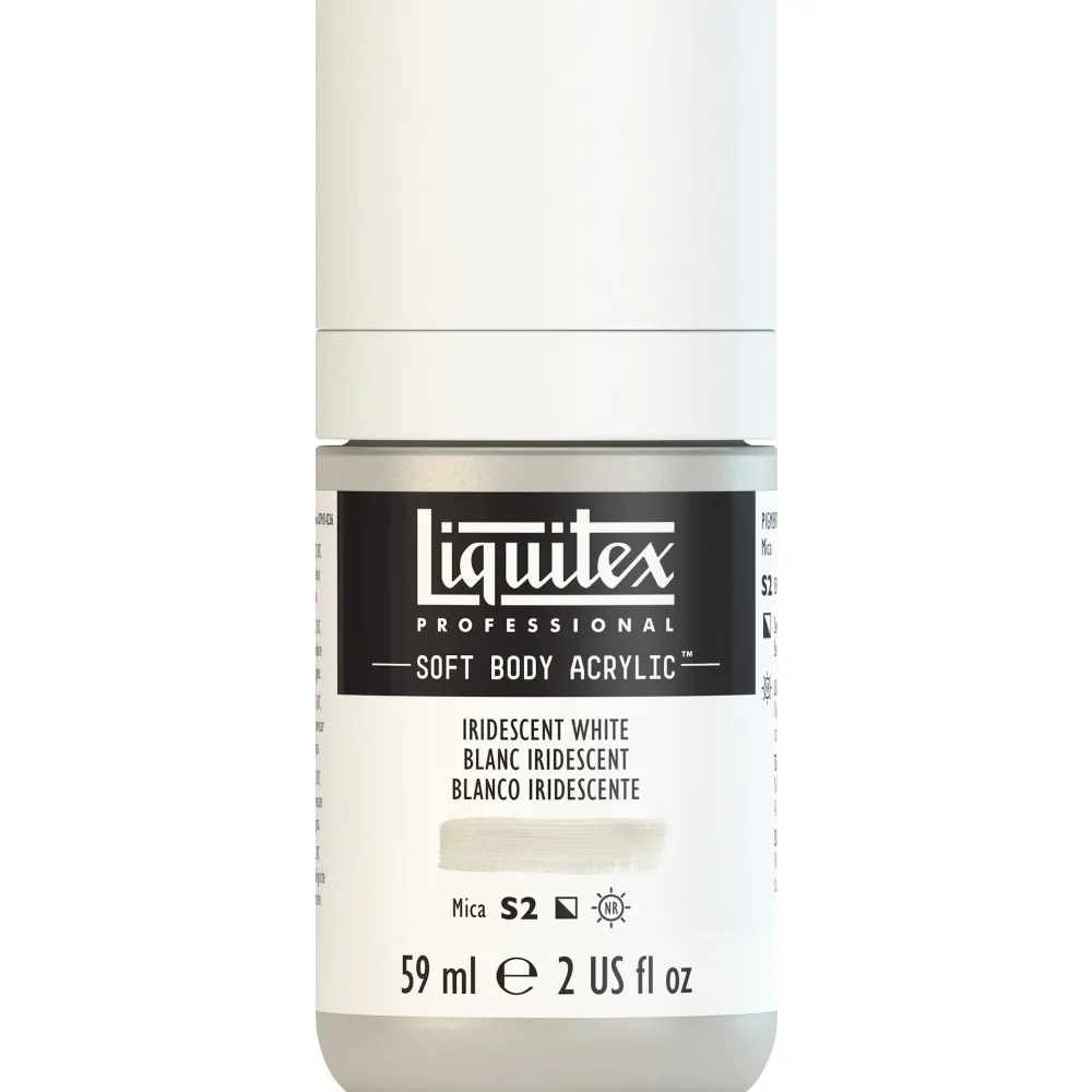 Liquitex Farba akrylowa Soft Body - - Iridescent Rich Silver, 59 ml > Farby Akrylowe