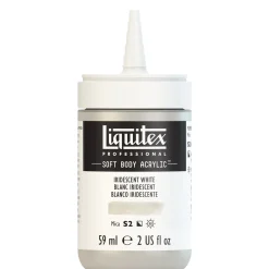 Liquitex Farba akrylowa Soft Body - - Iridescent Rich Silver, 59 ml > Farby Akrylowe