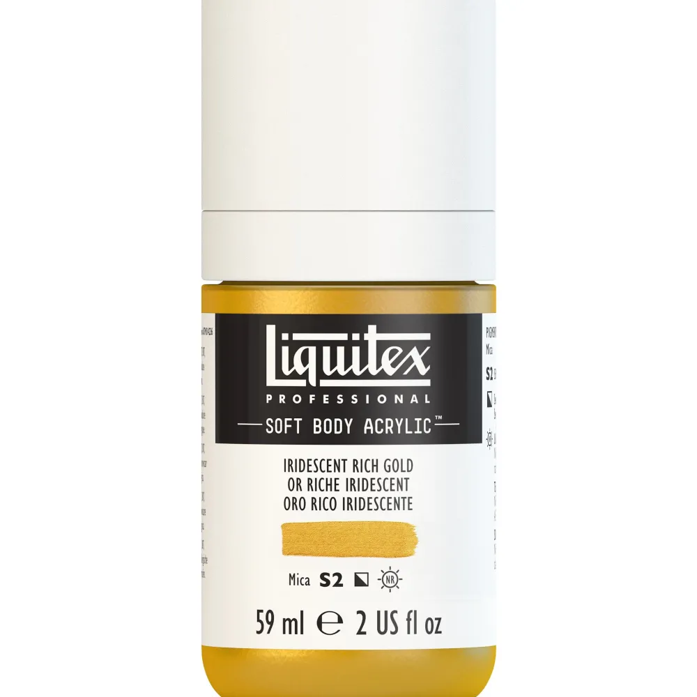 Liquitex Farba akrylowa Soft Body - - Iridescent Rich Gold, 59 ml