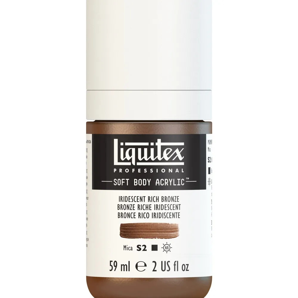 Liquitex Farba akrylowa Soft Body - - Iridescent Bright Silver, 59 ml > Farby Akrylowe