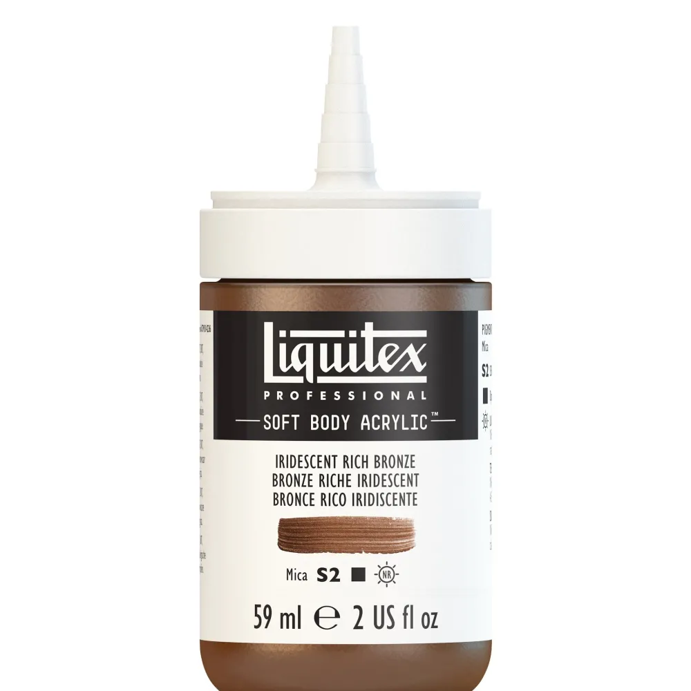 Liquitex Farba akrylowa Soft Body - - Iridescent Bright Silver, 59 ml > Farby Akrylowe