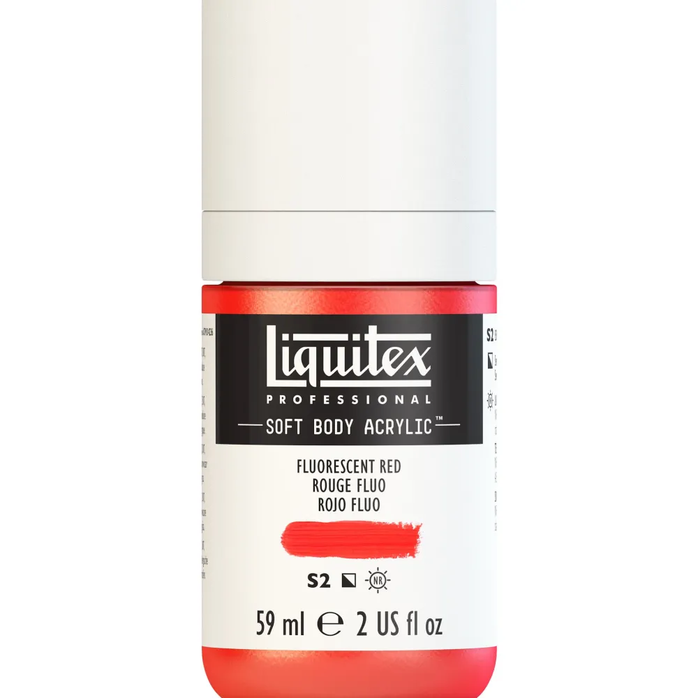 Liquitex Farba akrylowa Soft Body - - Fluo Red, 59 ml