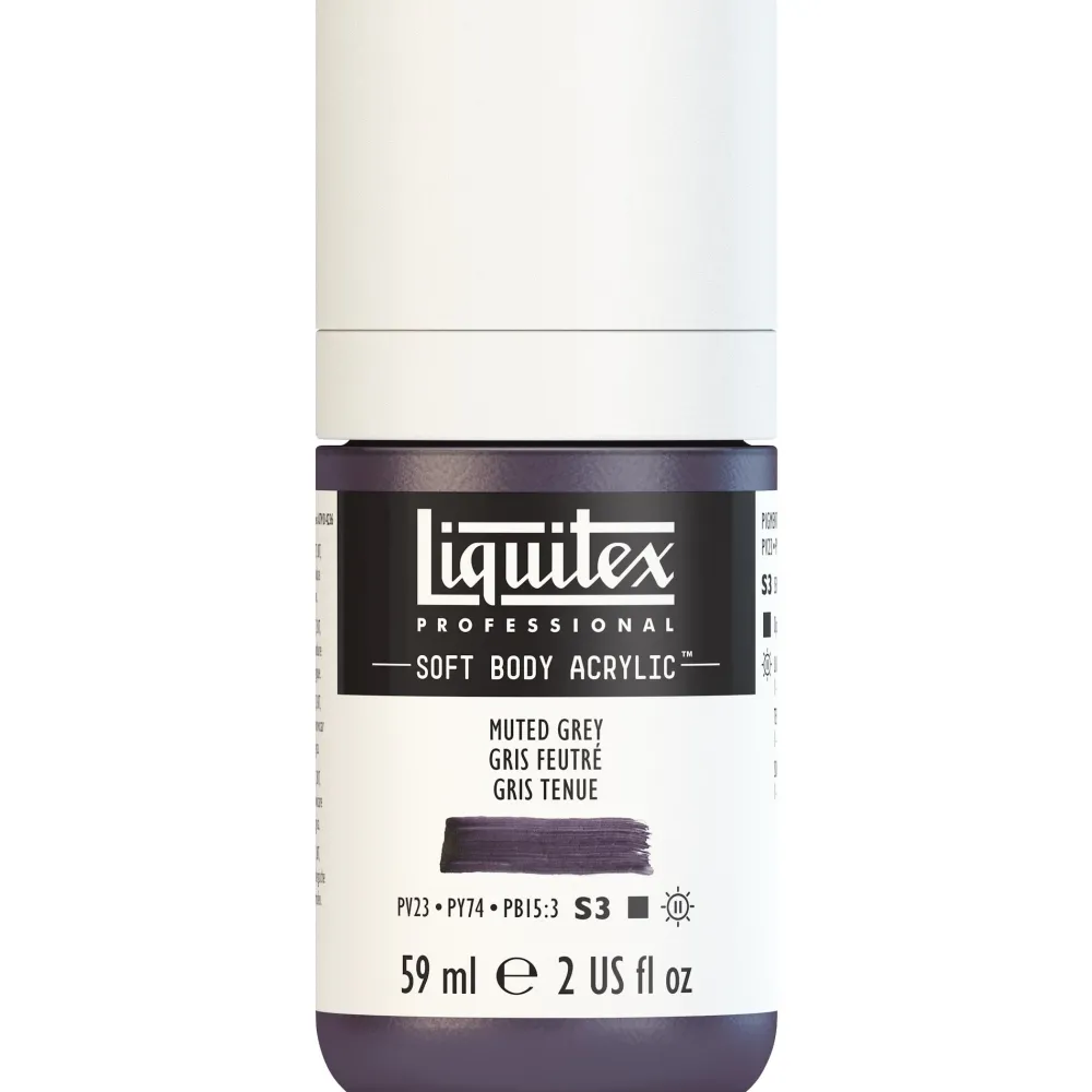 Liquitex Farba akrylowa Soft Body - - Muted Grey, 59 ml