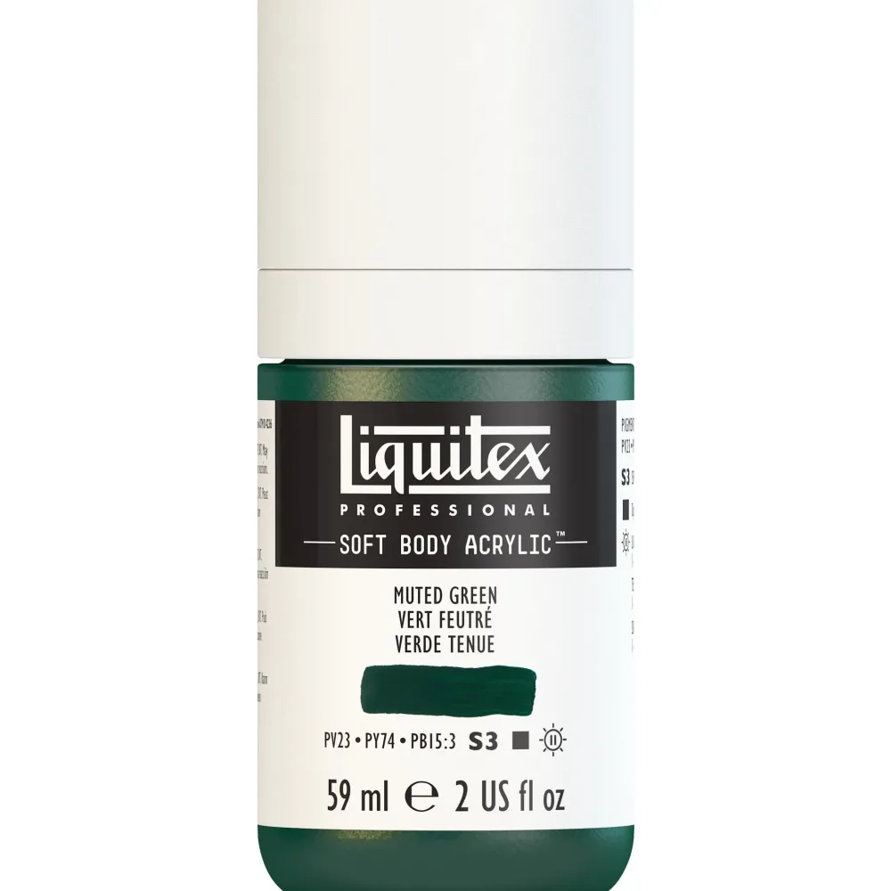 Liquitex Farba akrylowa Soft Body - - Muted Green, 59 ml