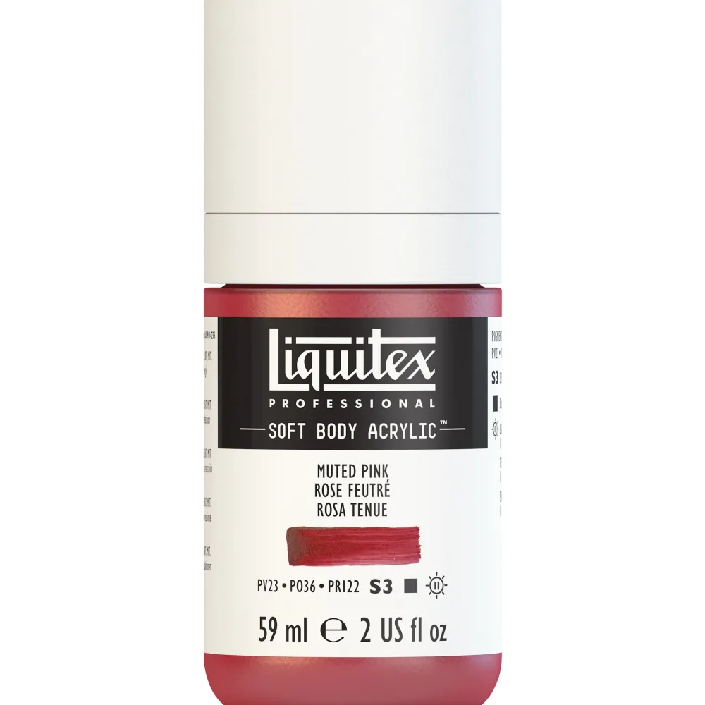 Liquitex Farba akrylowa Soft Body - - Muted Pink, 59 ml