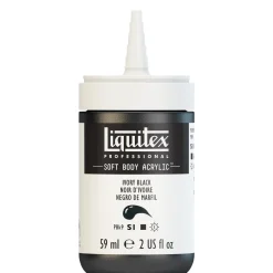 Liquitex Farba akrylowa Soft Body - - Ivory Black, 59 ml > Farby Akrylowe