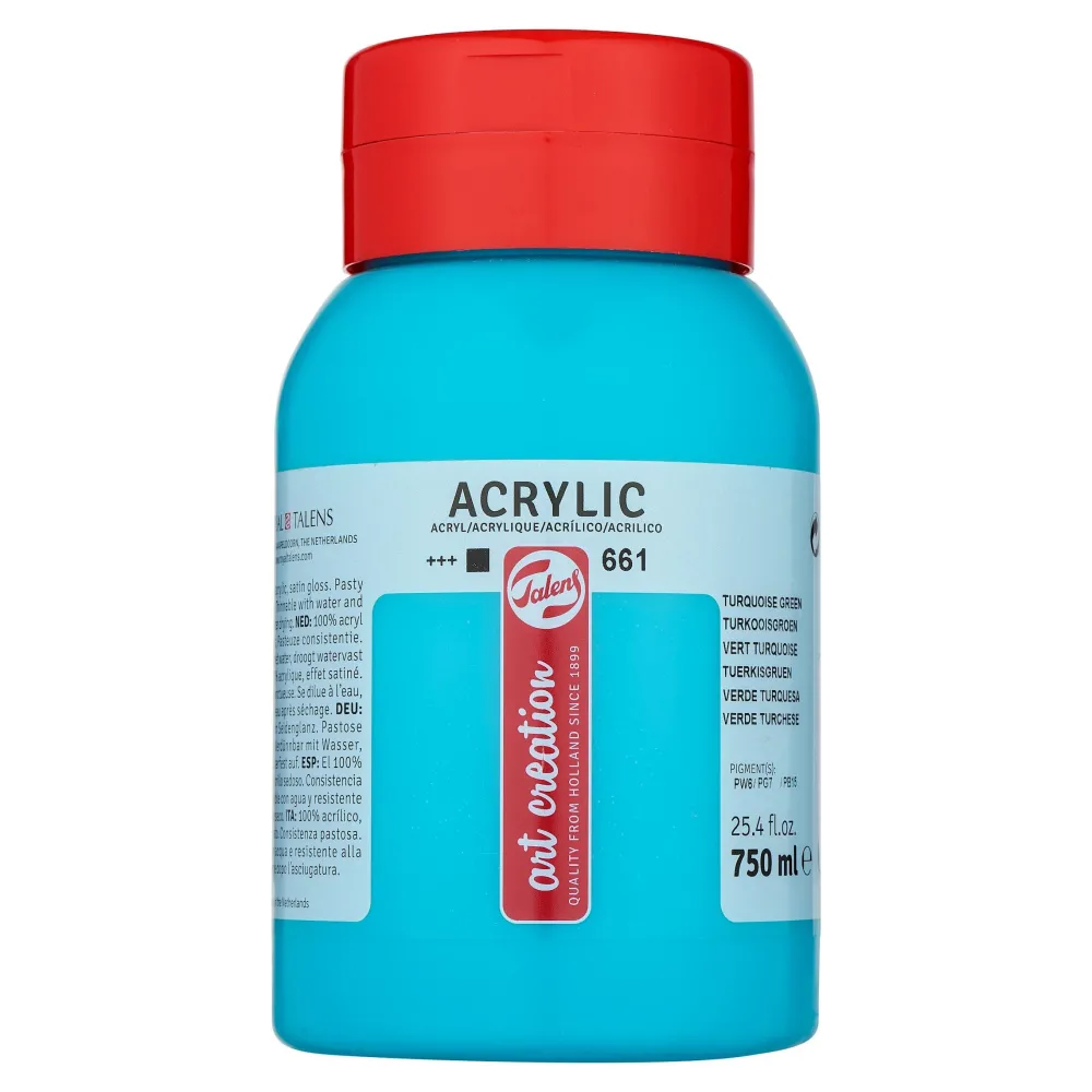 Talens Art Creation Farba akrylowa - - Turquoise Green, 750 ml > Farby Akrylowe