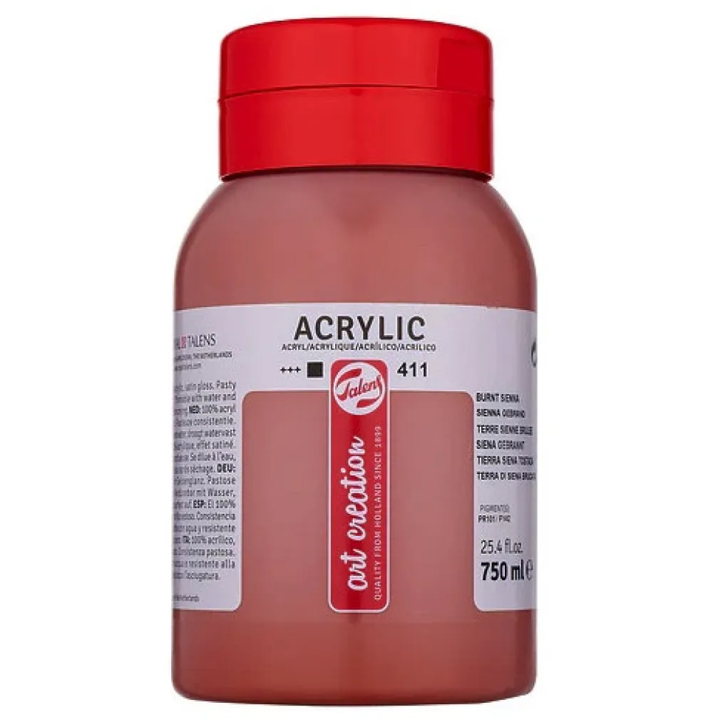 Talens Art Creation Farba akrylowa - - Burnt Sienna 750 ml > Farby Akrylowe