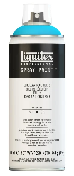 Liquitex Farba akrylowa w spray'u - - Cerulean Blue Hue 6, 400 ml