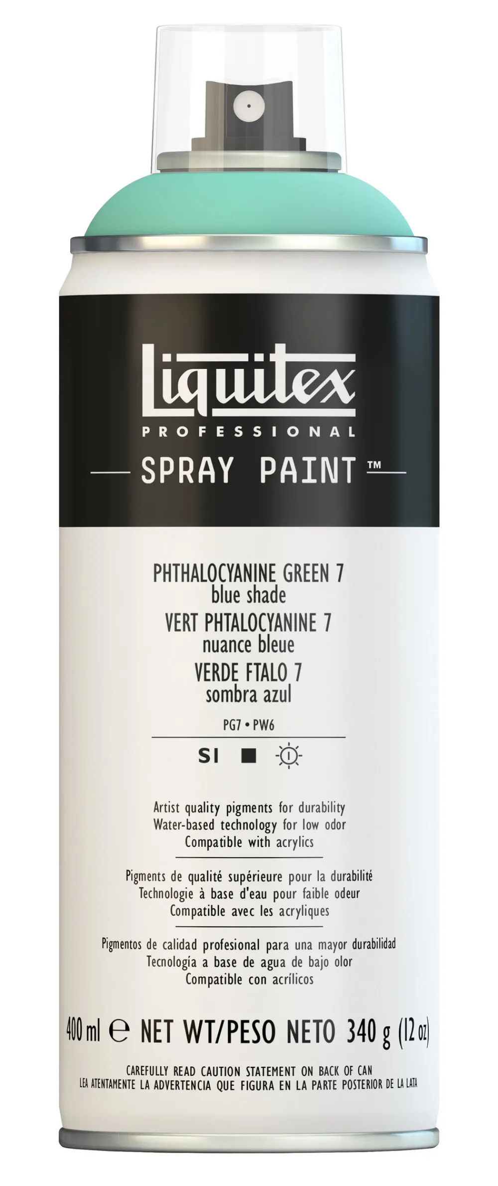 Liquitex Farba akrylowa w spray'u - - Phthalocyanine Green 7, 400 ml > Farby Akrylowe