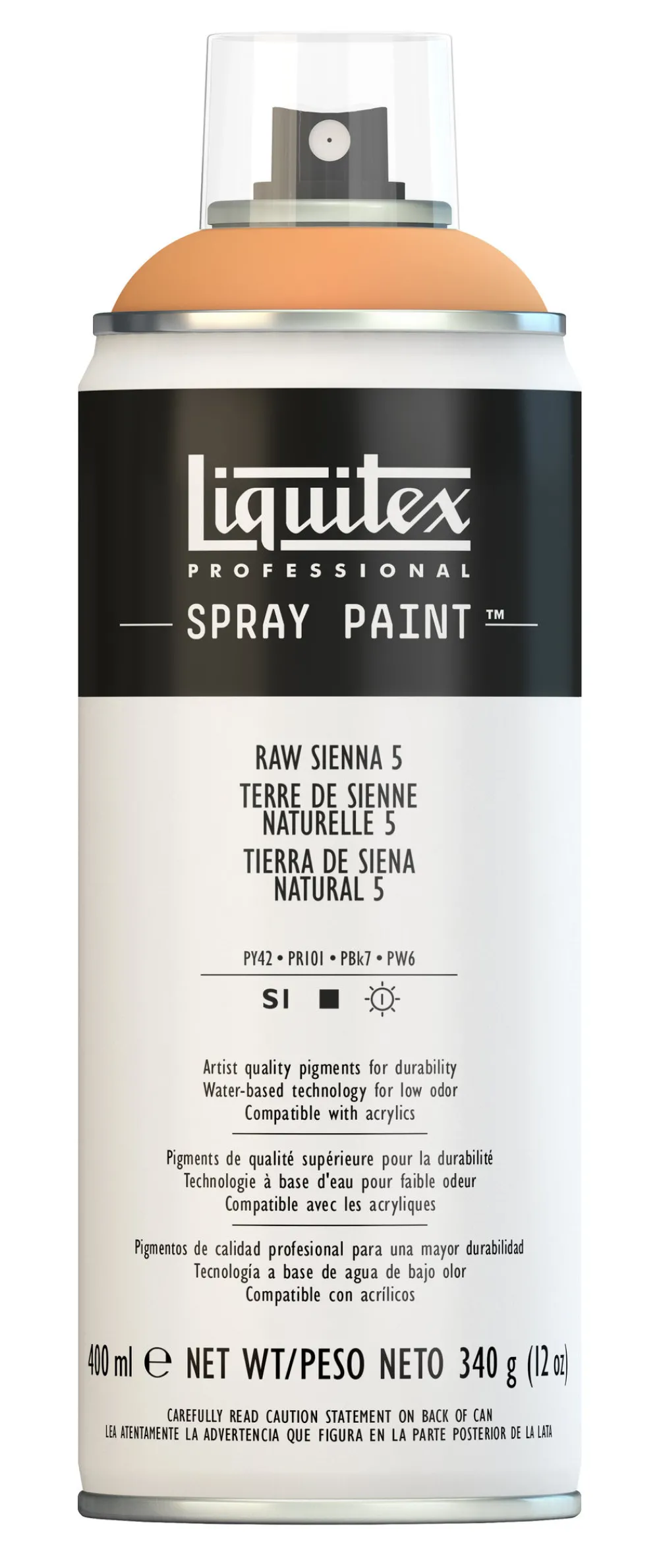 Liquitex Farba akrylowa w spray'u - - Raw Sienna 5, 400 ml
