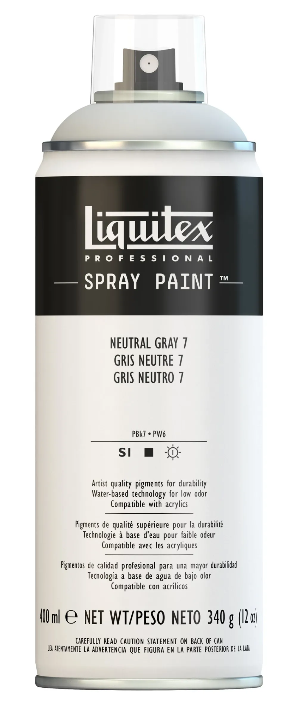 Liquitex Farba akrylowa w spray'u - - Neutral Gray 7, 400 ml