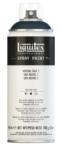 Liquitex Farba akrylowa w spray'u - - Neutral Gray 3, 400 ml