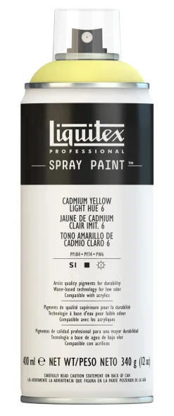 Liquitex Farba akrylowa w spray'u - - Cadmium Yellow Light Hue 6, 400 ml > Farby Akrylowe