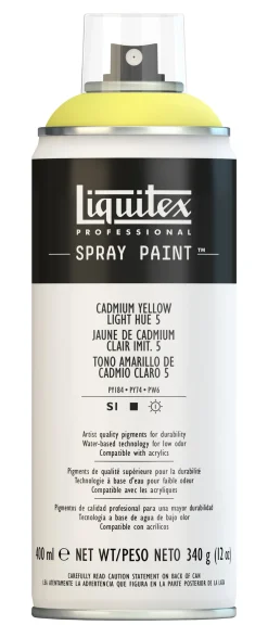 Liquitex Farba akrylowa w spray'u - - Cadmium Yellow Light Hue 5, 400 ml
