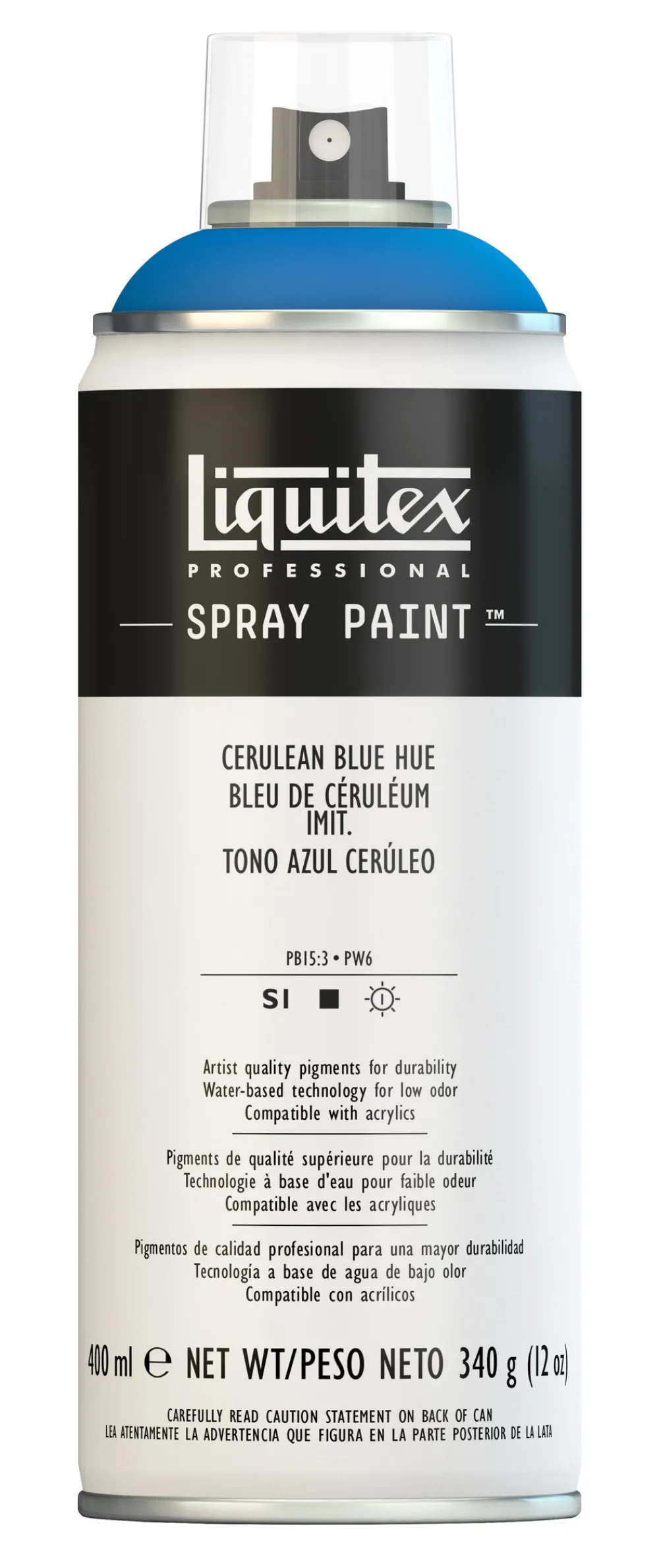 Liquitex Farba akrylowa w spray'u - - Cerulean Blue Hue, 400 ml