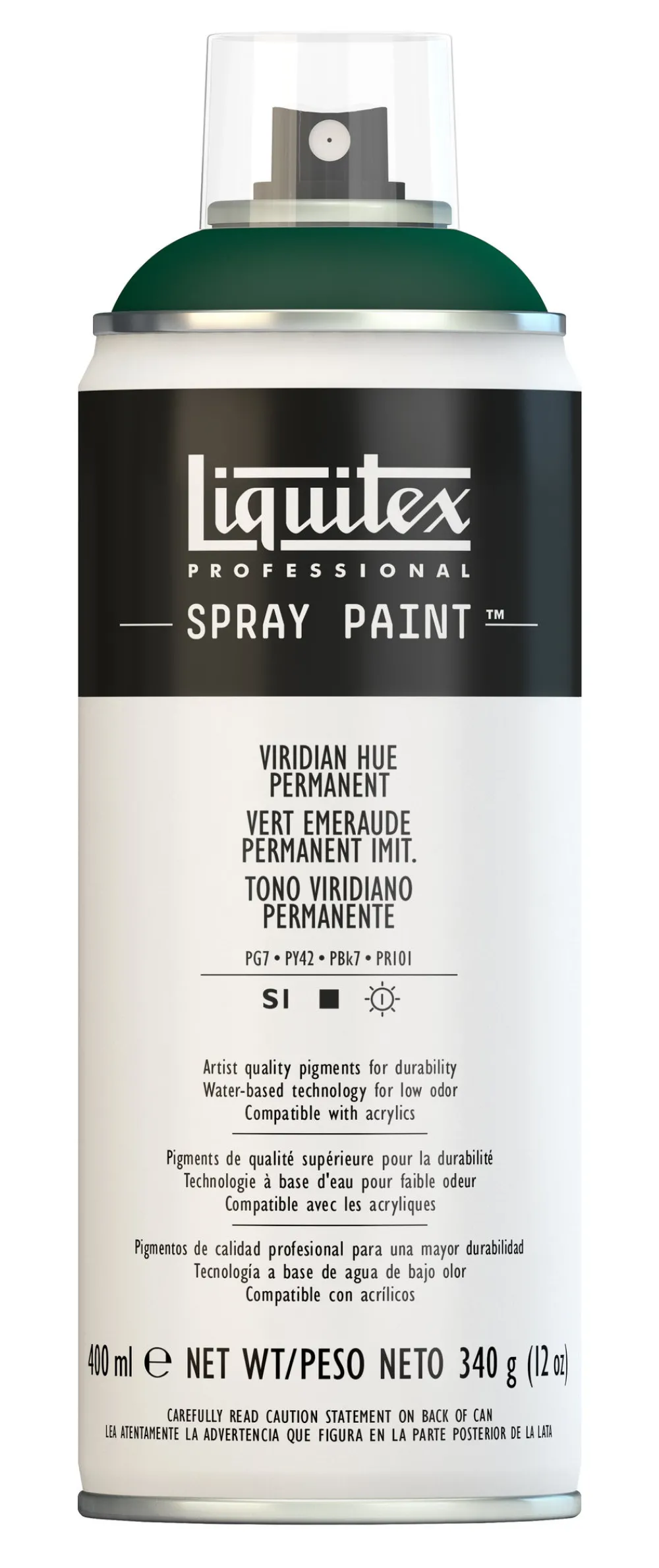 Liquitex Farba akrylowa w spray'u - - Viridian Hue Permanent, 400 ml